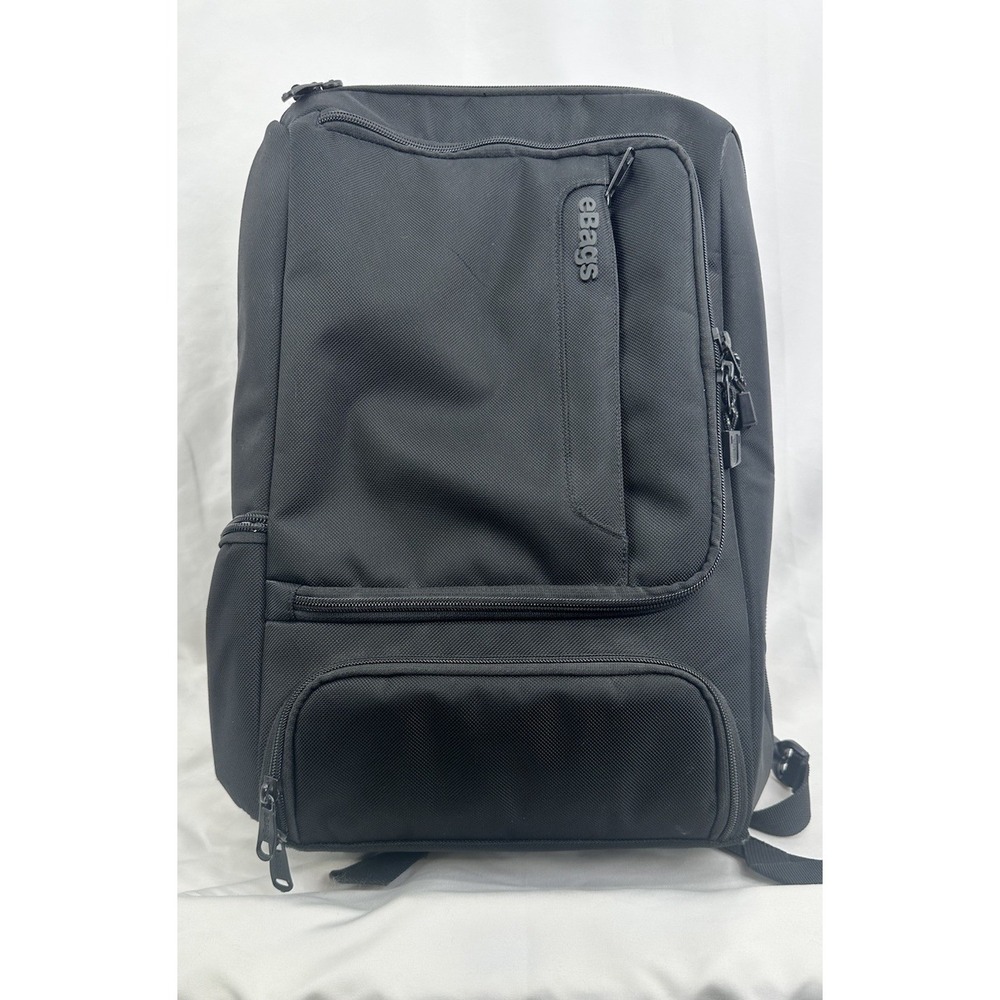eBags TLS Professional Laptop Backpack Black Orange Travel Bag EB2146-16